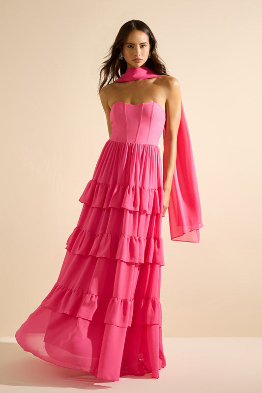 VESTIDO AVE RARA LA BELLE E PINK
