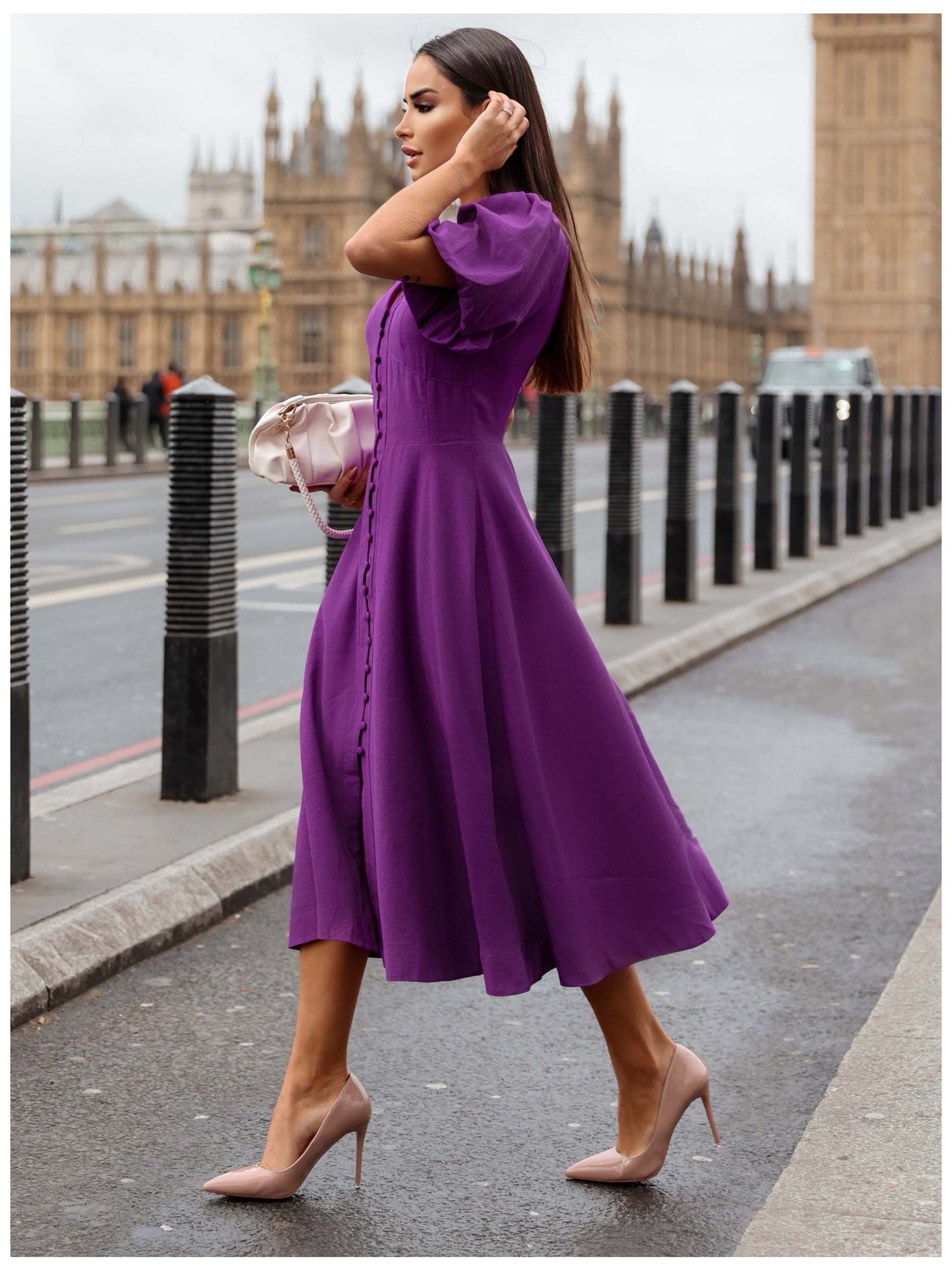 VESTIDO LUZIA FAZZOLLI ALFAIATARIA PURPLE