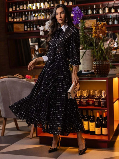 CONJUNTO LUZIA FAZZOLLI CHIFFON PLISSADO POA PRETO