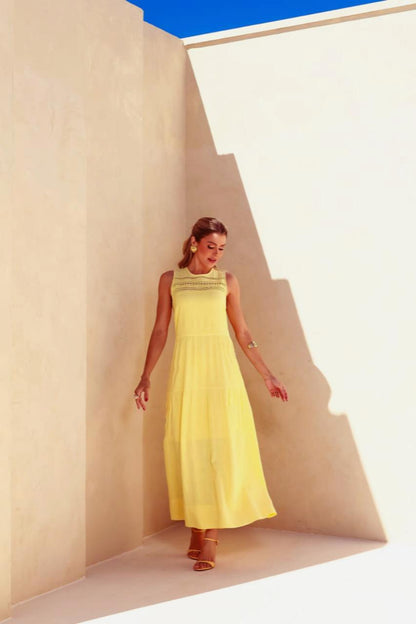 VESTIDO ANAMÊS BIA AMARELO