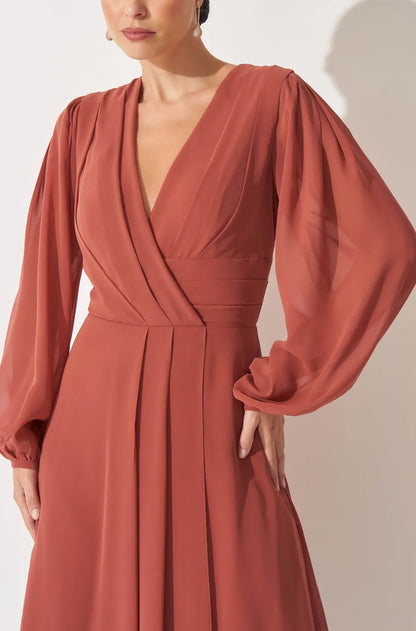 Vestido Dpsco Petra Terracota