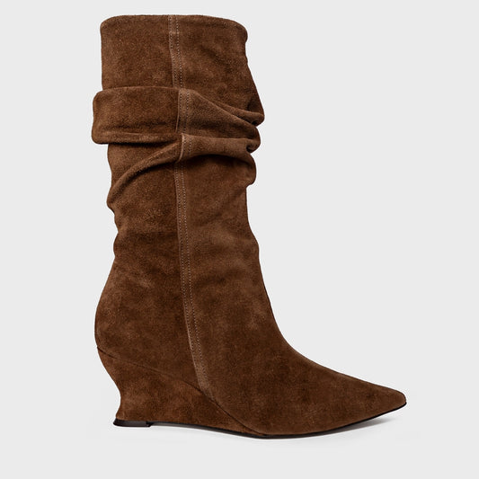 BOTA CARRANO SLOUCHY ANABELA SLIM C SUEDE