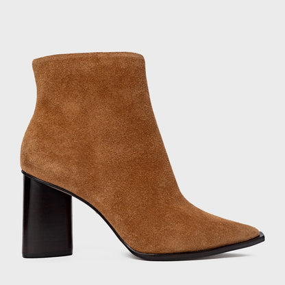 BOTA CARRANO SALTO OVAL COURO SUEDE