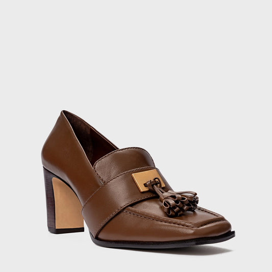 SAPATO CARRANO MOCASSIM SALTO BROWNIE