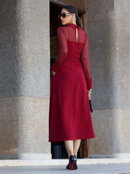 Vestido Luzia Fazzolli Tule Vinho