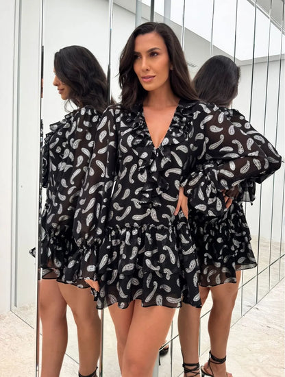 Vestido Cloude Mica Preto
