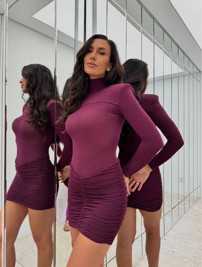 Conjunto Cloude Celina Roxo