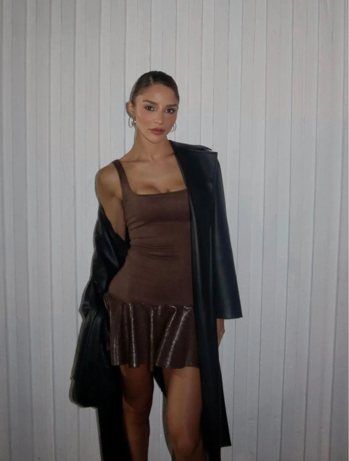 Vestido Cloude Clara Marrom