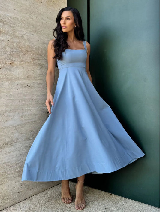 Vestido Cloude Helena Azul