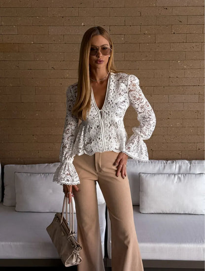 Calça Cloude Leo Bege