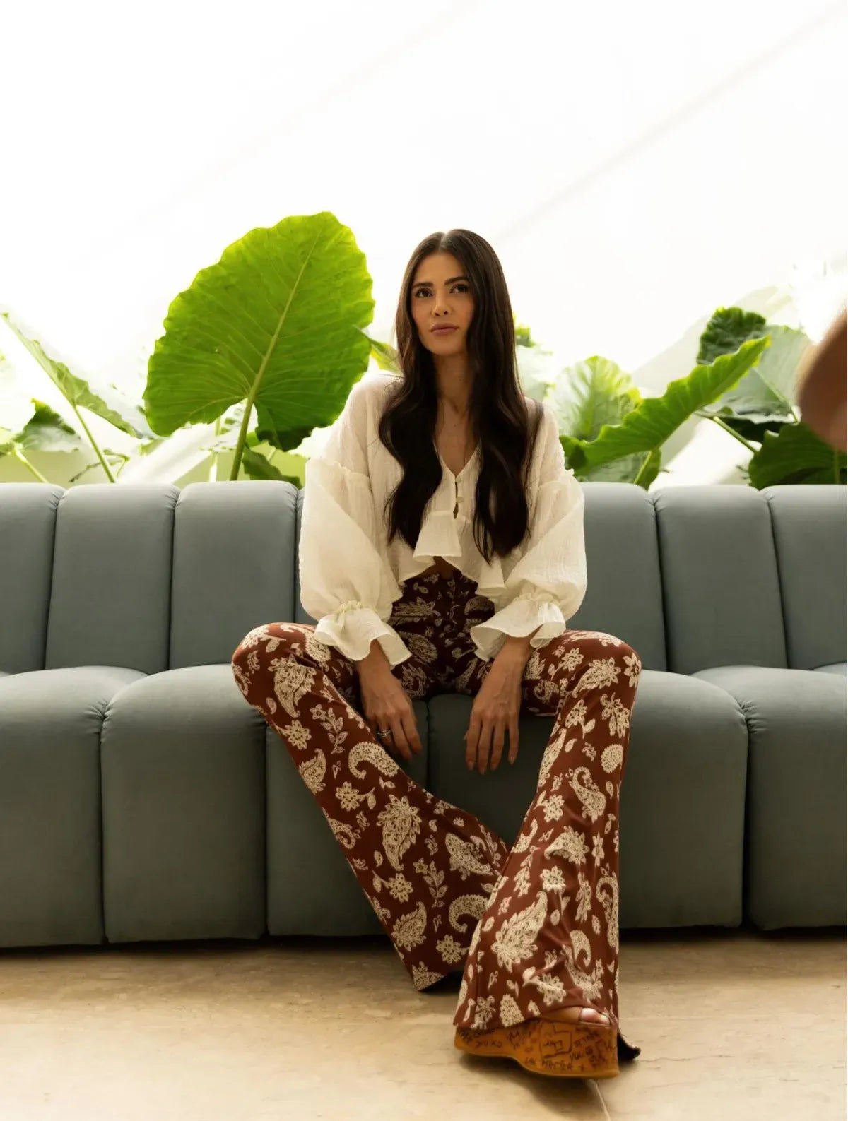 Calça Cloude Karina Marrom