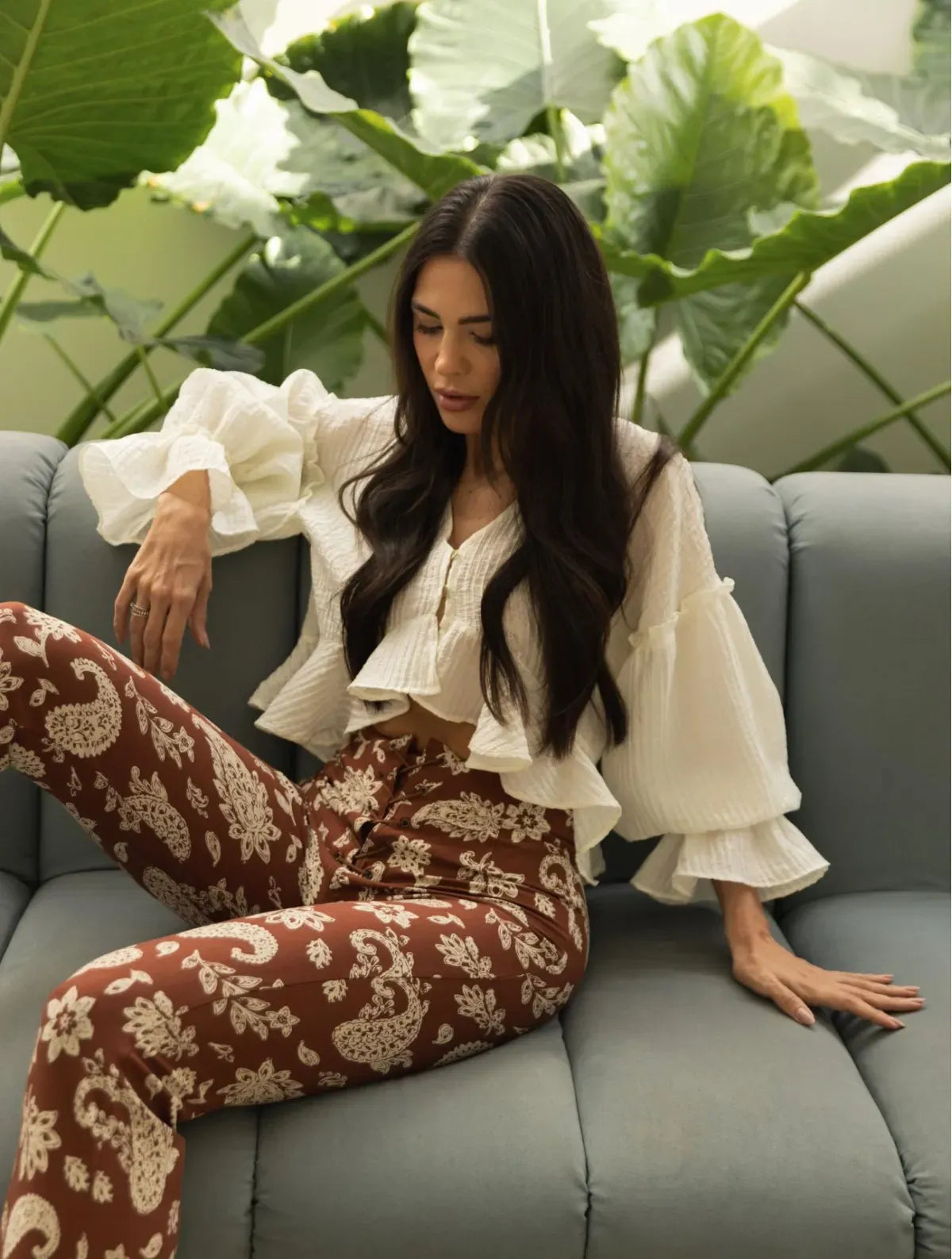 Calça Cloude Karina Marrom