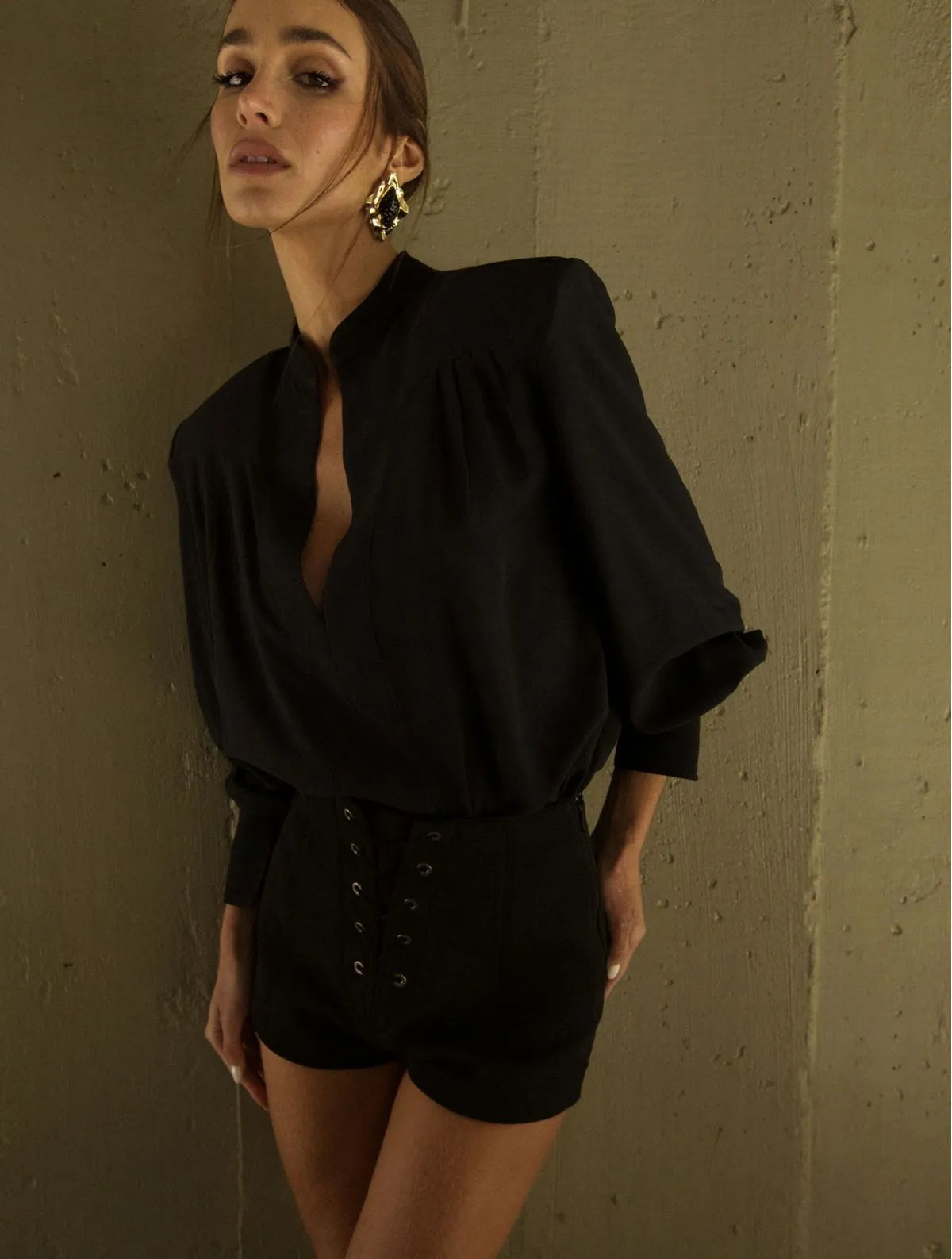 Camisa Cloude Bianca Azul