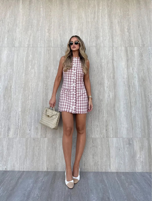 Vestido Cloude Sabrina Rose