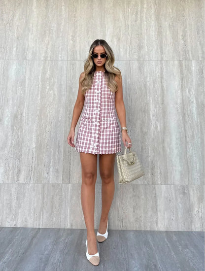 Vestido Cloude Sabrina Rose