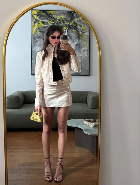 Conjunto Cloude Taina Bege Claro
