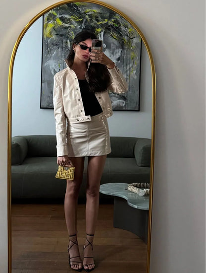 Conjunto Cloude Taina Bege Claro