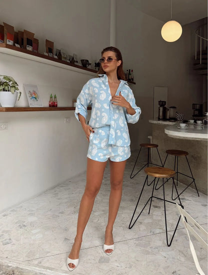 Conjunto Cloude Betina Azul