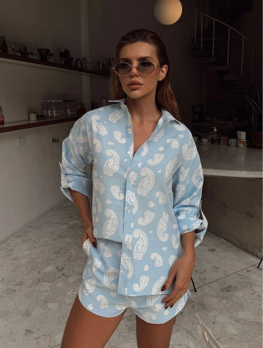 Conjunto Cloude Betina Azul