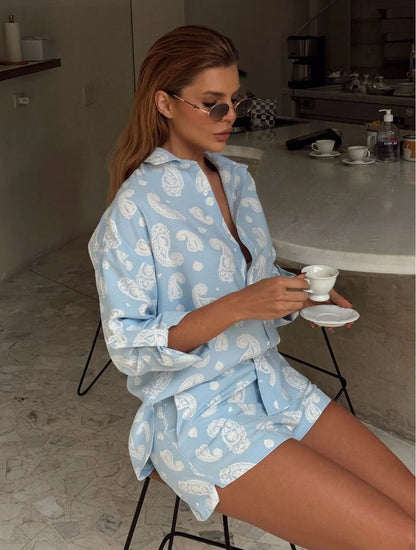 Conjunto Cloude Betina Azul