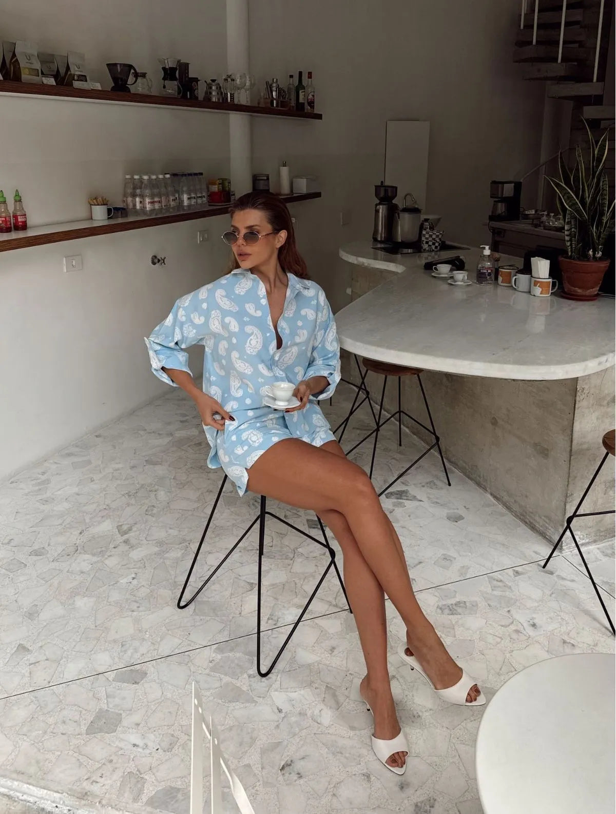Conjunto Cloude Betina Azul