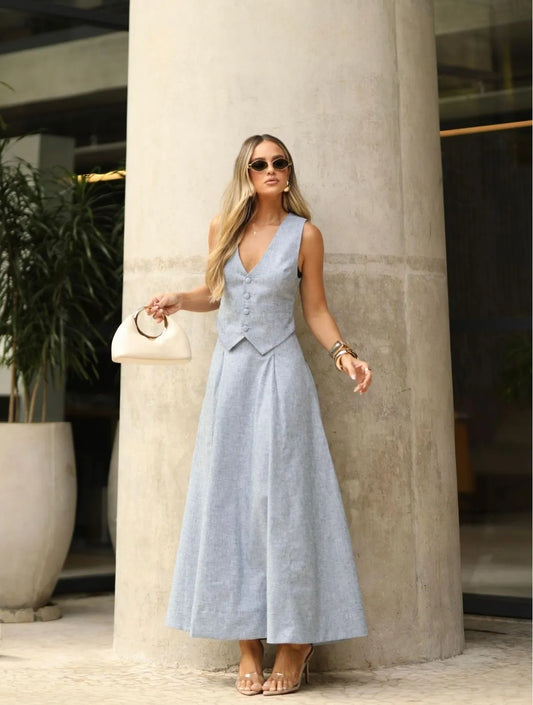 Conjunto Cloude Brenda Azul