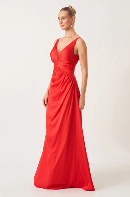 VESTIDO DPSCO LONGO SCARLET VERMELHO