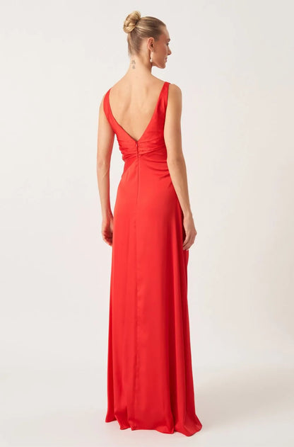 VESTIDO DPSCO LONGO SCARLET VERMELHO