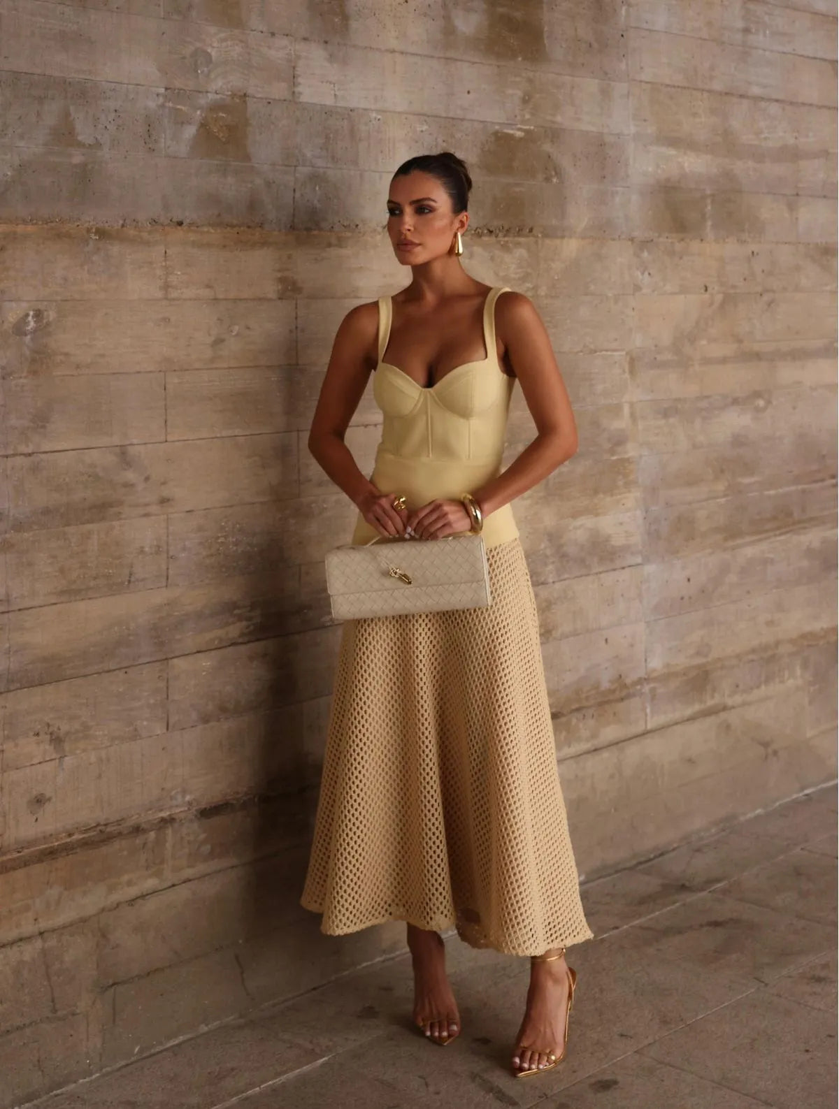 VESTIDO CLOUDE PILAR AMARELO