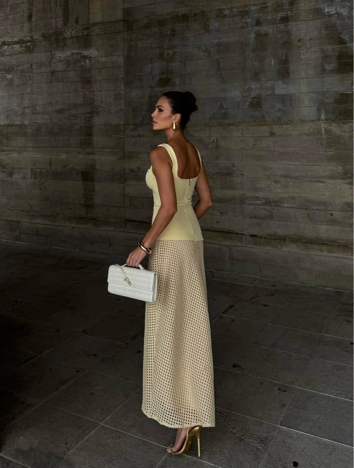 VESTIDO CLOUDE PILAR AMARELO