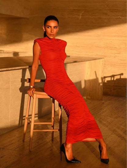 VESTIDO CLOUDE DANI VERMELHO
