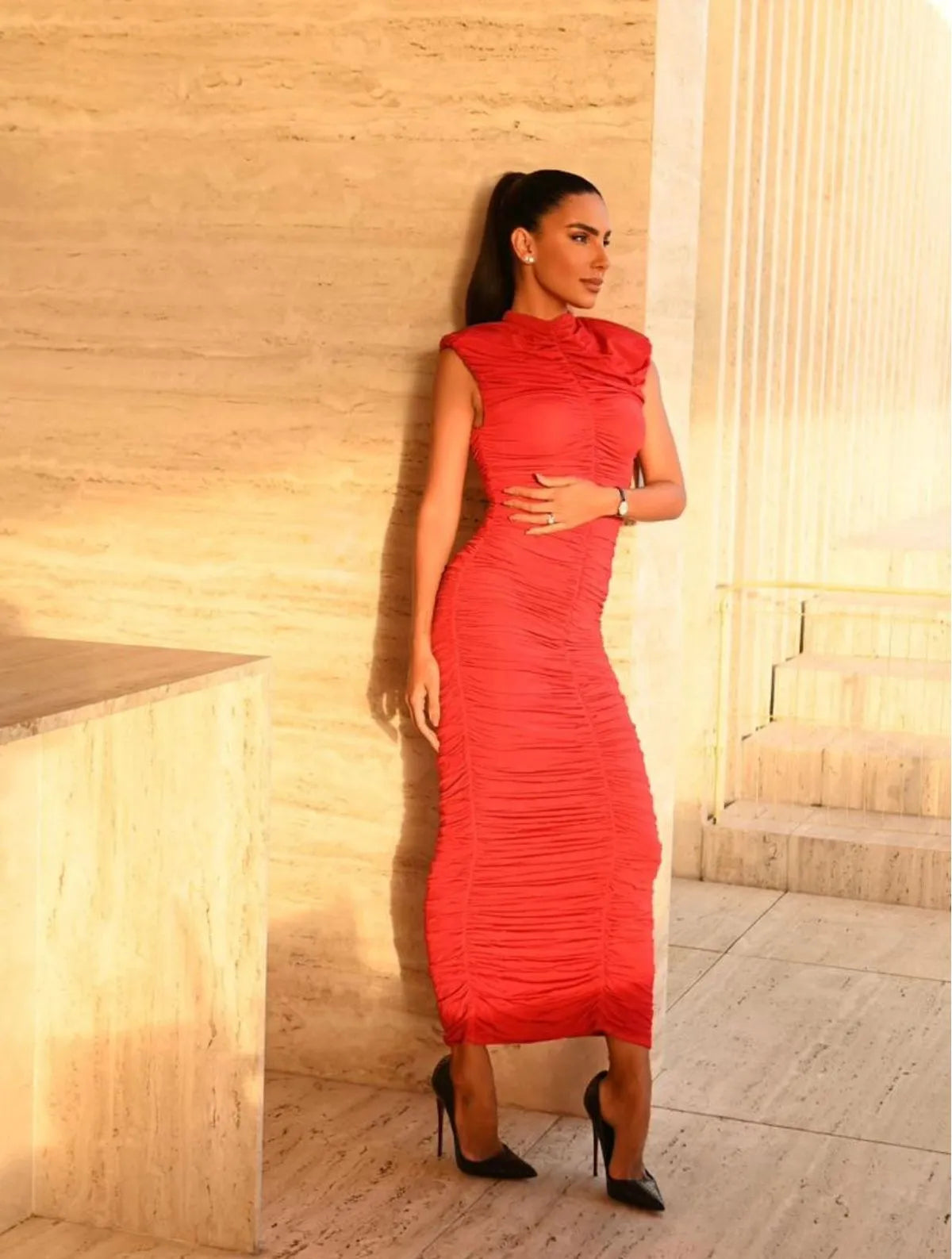 VESTIDO CLOUDE DANI VERMELHO