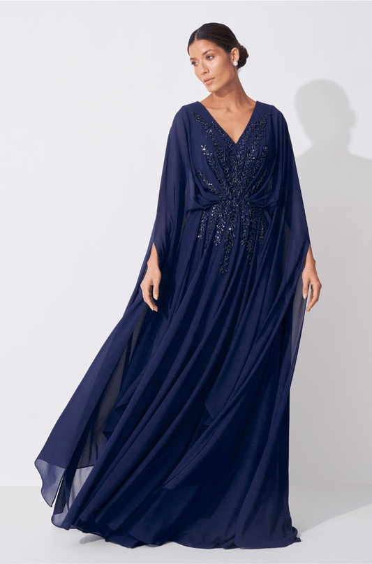 Vestido Dpsco Grace Kelly Azul Marinho