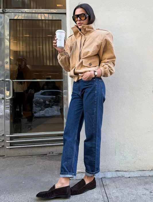 JAQUETA CLOUDE THAIS BEGE