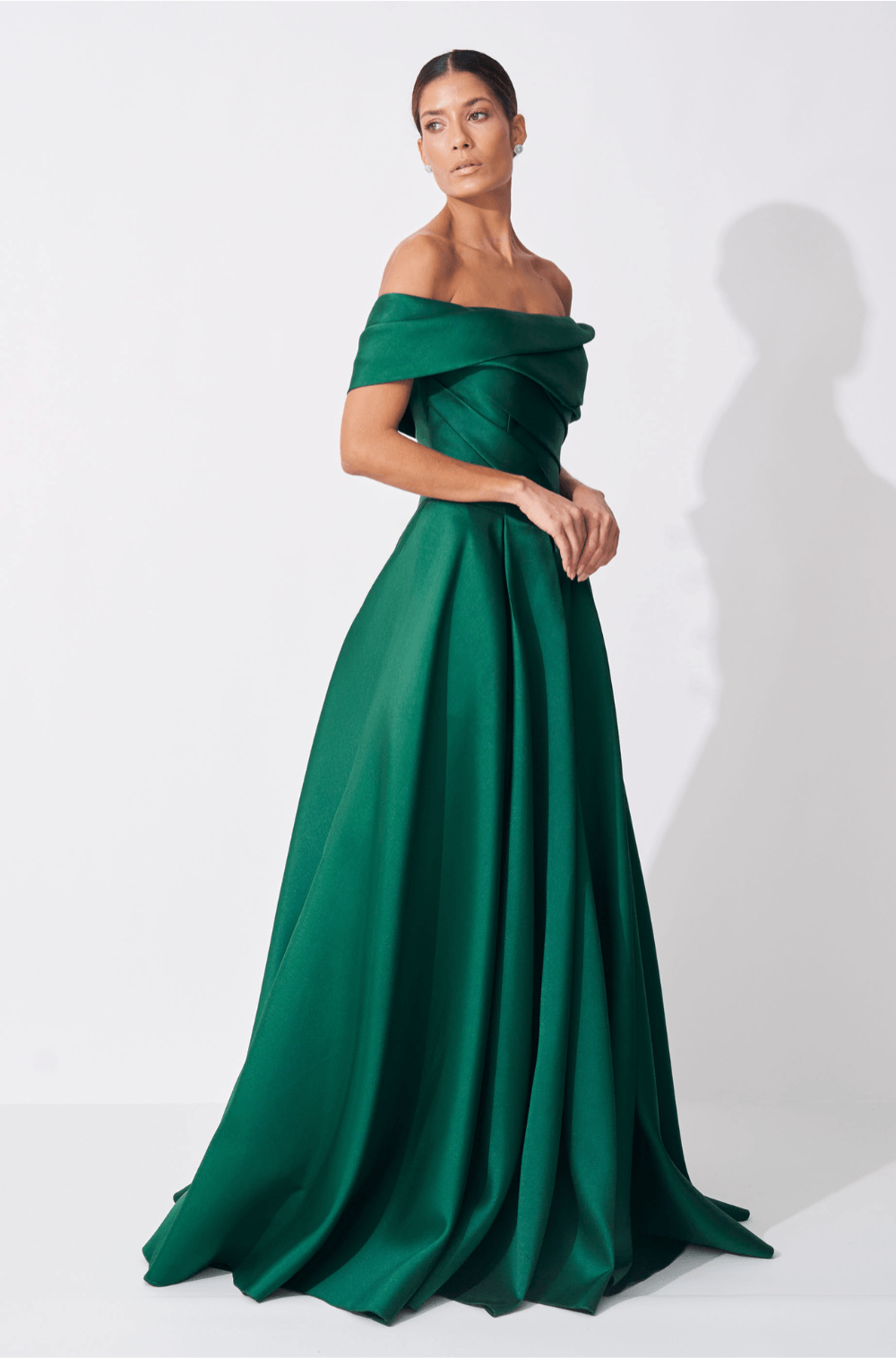 VESTIDO DPSCO LONGO BARBARA ESMERALDA