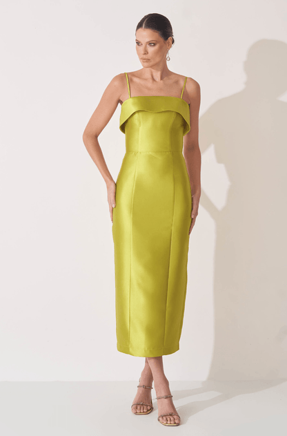 VESTIDO DPSCO MIDI ELIS VERDE AVOCADO