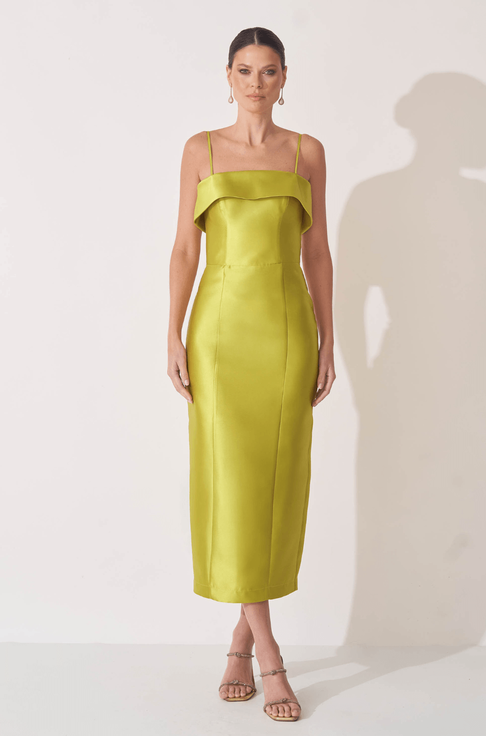 VESTIDO DPSCO MIDI ELIS VERDE AVOCADO