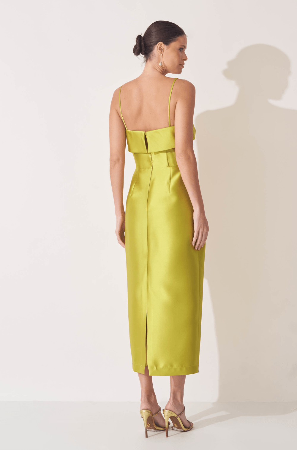VESTIDO DPSCO MIDI ELIS VERDE AVOCADO