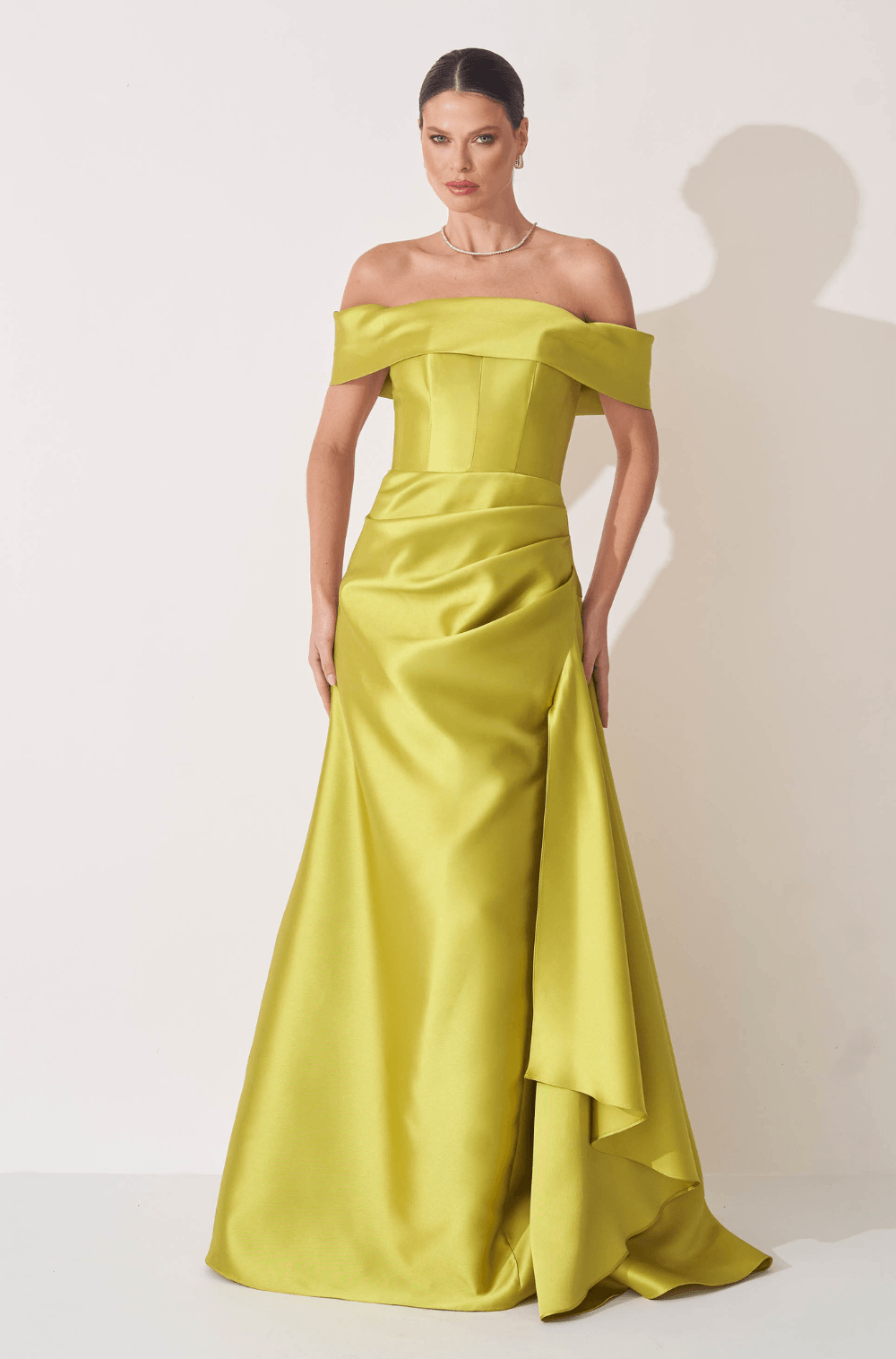 VESTIDO DPSCO LONGO GIULIA VERDE AVOCADO
