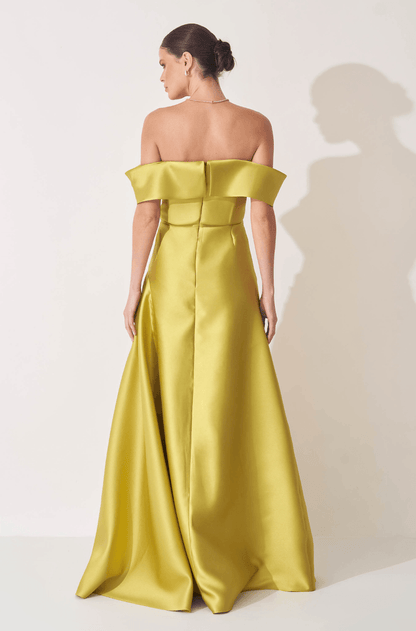 VESTIDO DPSCO LONGO GIULIA VERDE AVOCADO