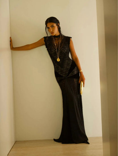 VESTIDO CLOUDE LIVIA PRETO