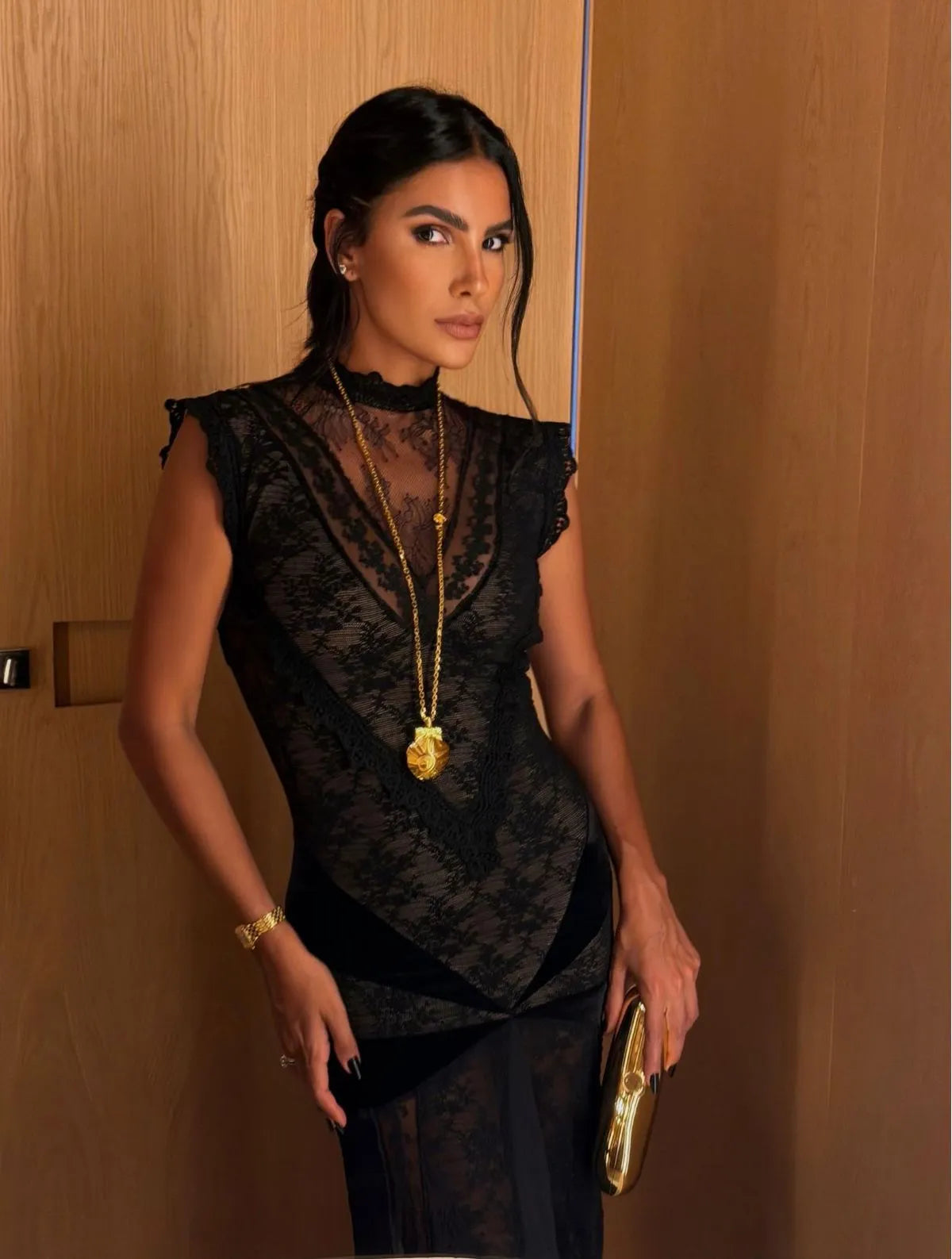 VESTIDO CLOUDE LIVIA PRETO