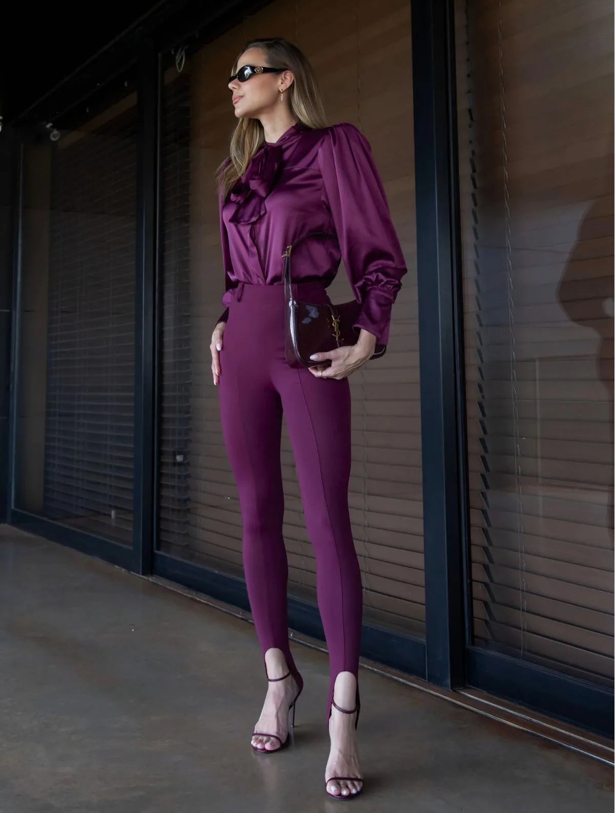 CAMISA CLOUDE ESTELA GRAPE VINHO