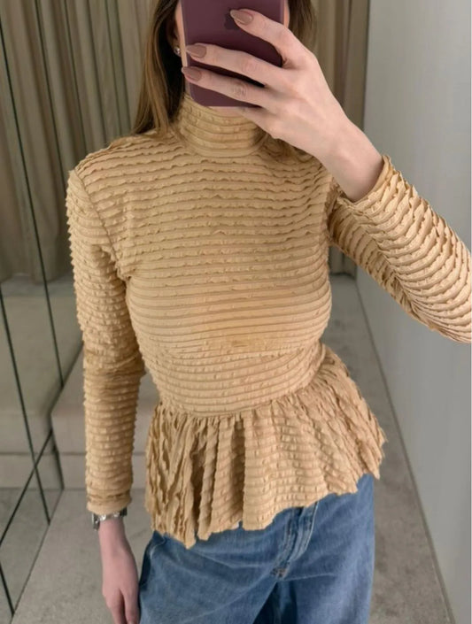 BLUSA CLOUDE ELAINE BEGE