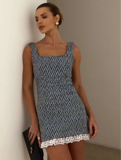 VESTIDO CLOUDE AMORA MARINHO
