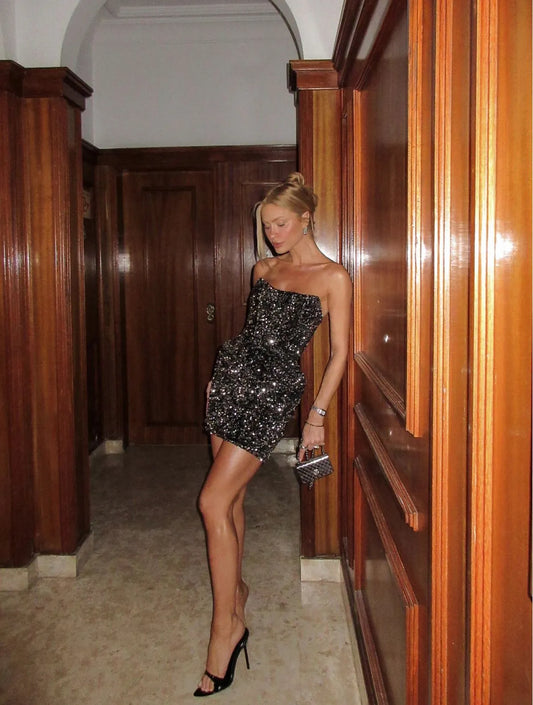 VESTIDO CLOUDE KAYLA PRATA