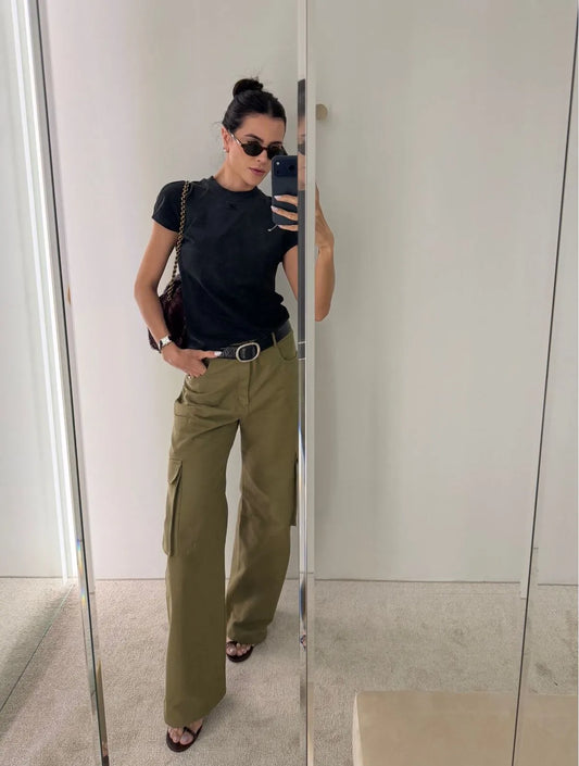 CALÇA CLOUDE CARGO LUANA VERDE MUSGO