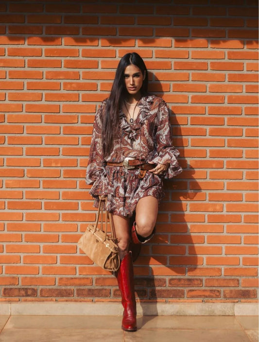 VESTIDO CLOUDE MIRELA ESTAMPADO