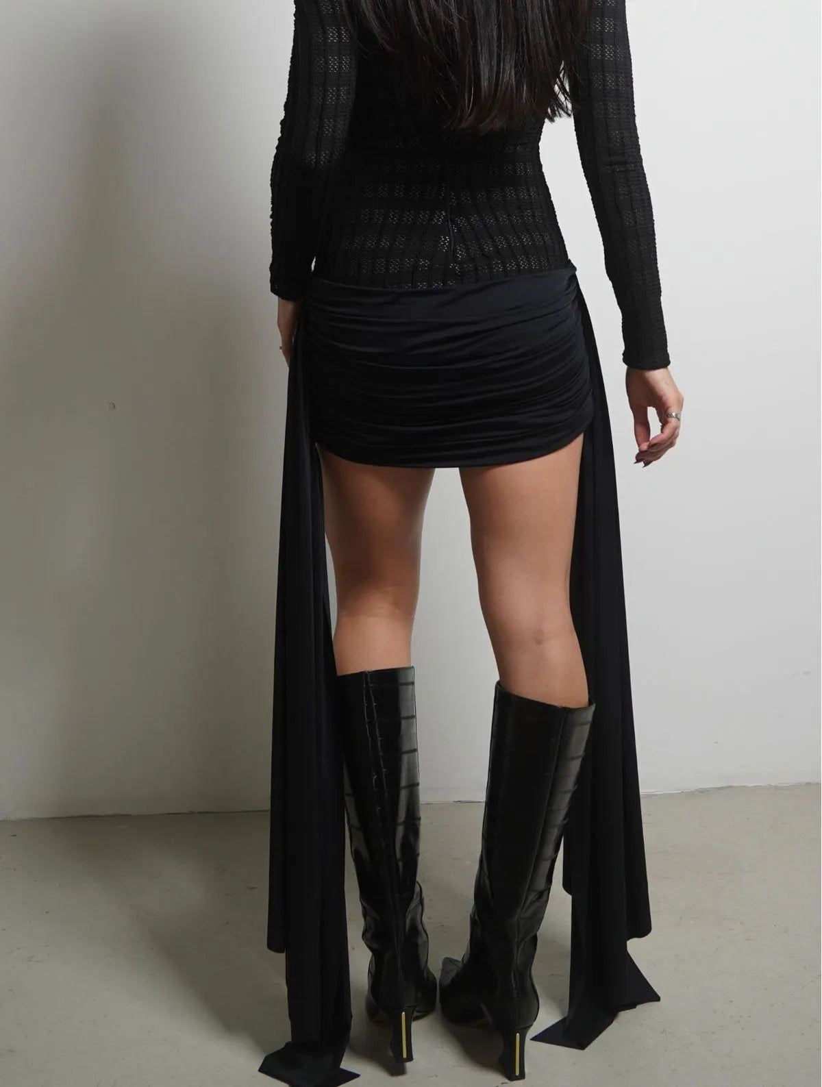 VESTIDO CLOUDE YARA PRETO