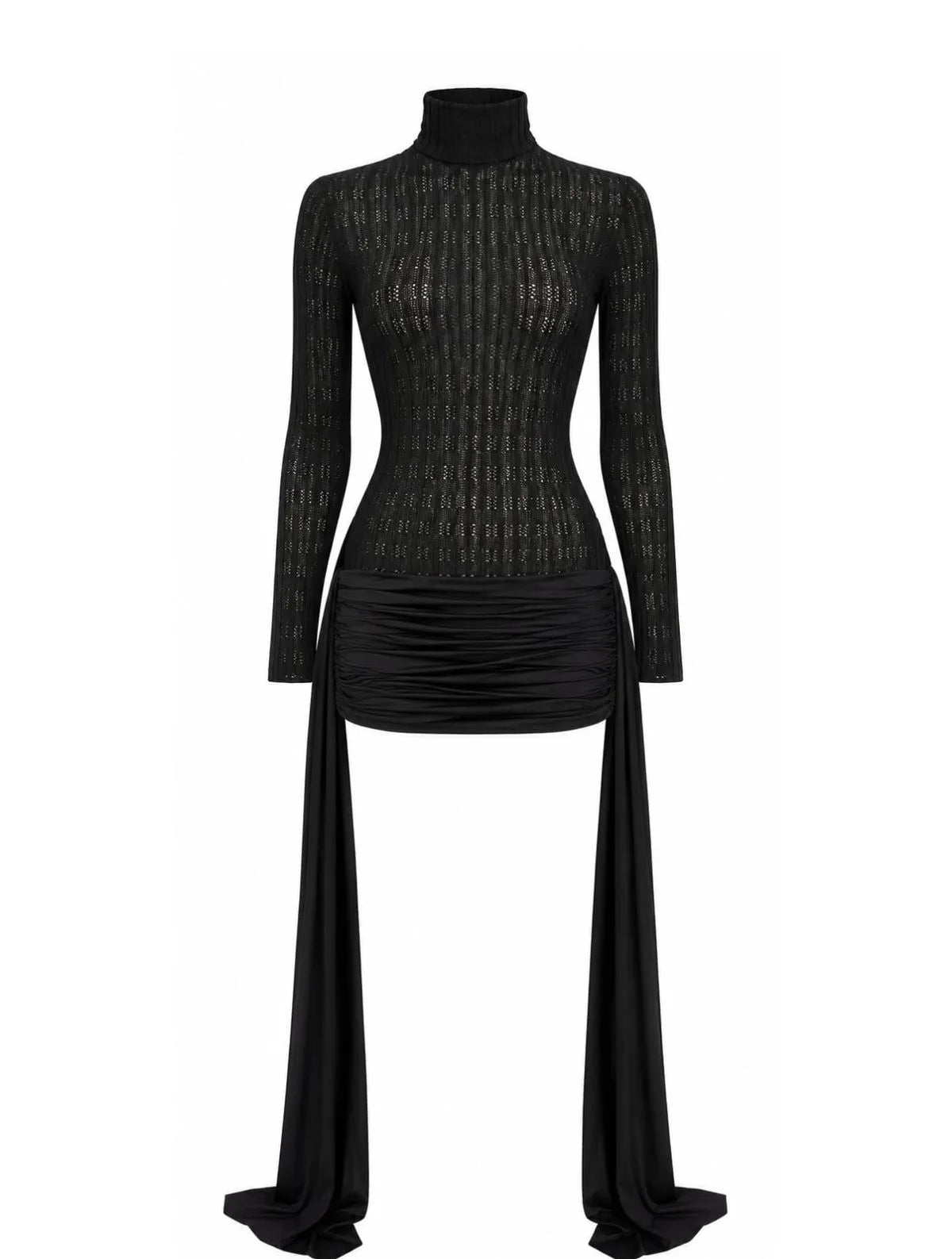 VESTIDO CLOUDE YARA PRETO
